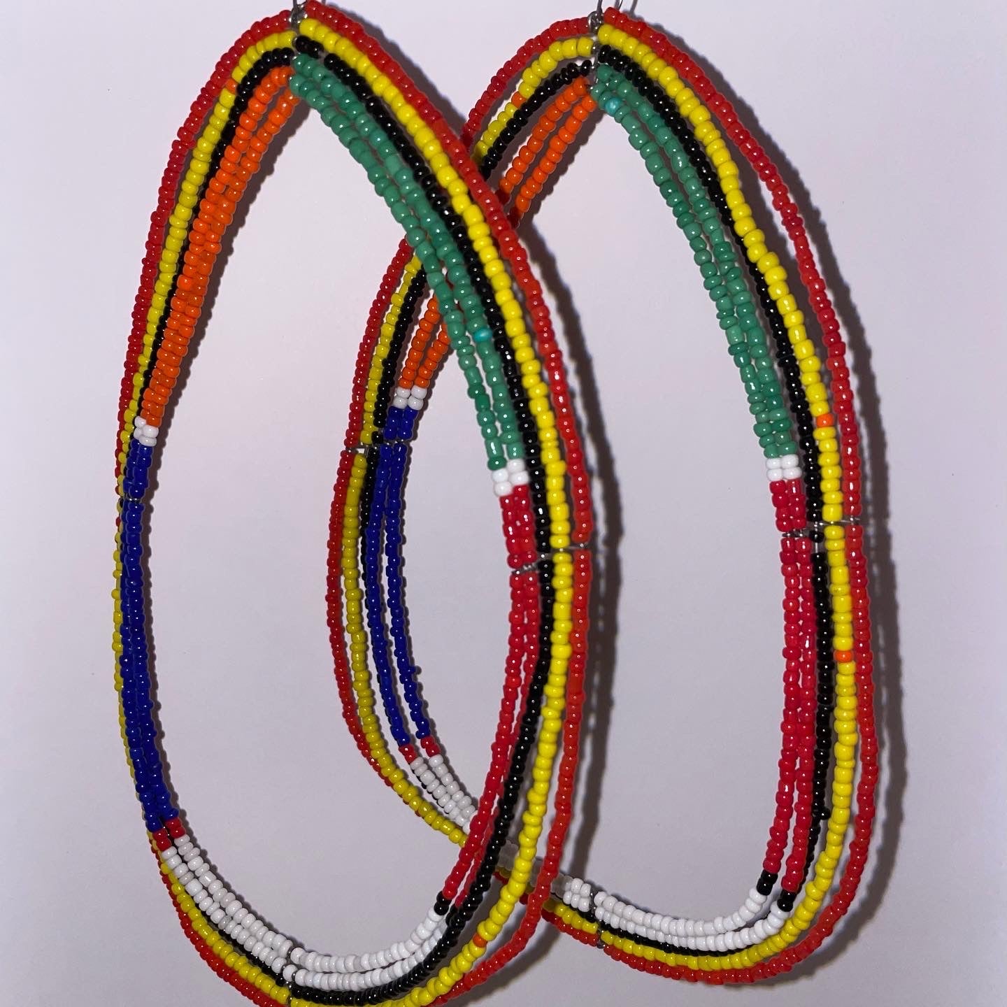 Maasai Beaded Hoops (Large)